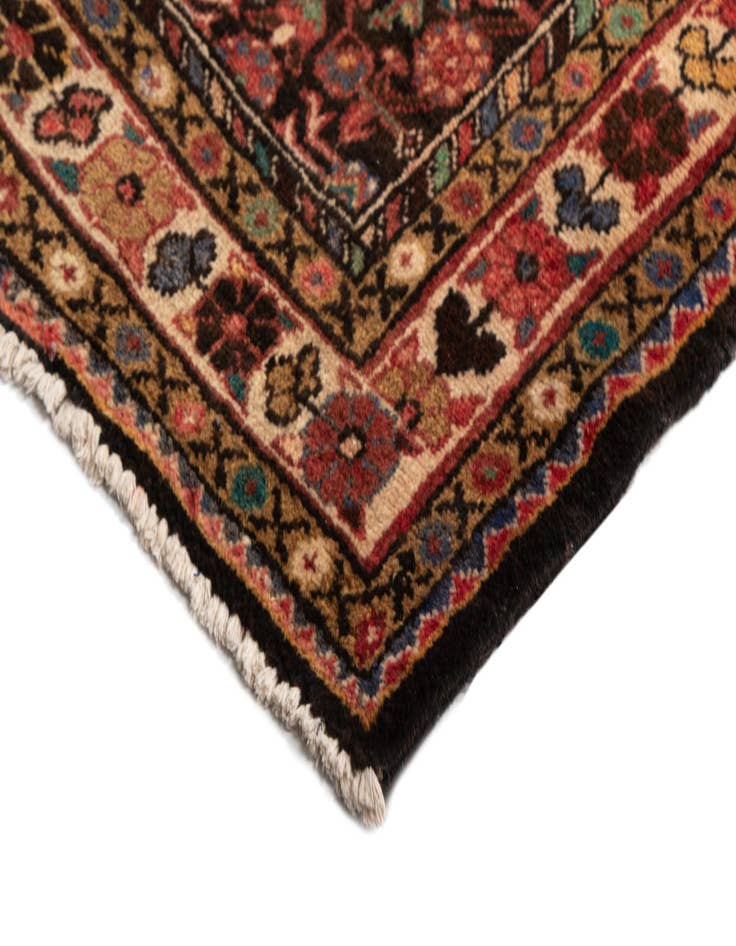 Detail image of 4' 1 x 13' 1 Hamedan Wool Runner Rug