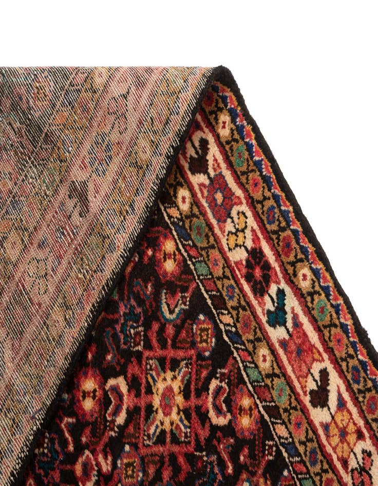 Detail image of 4' 1 x 13' 1 Hamedan Wool Runner Rug
