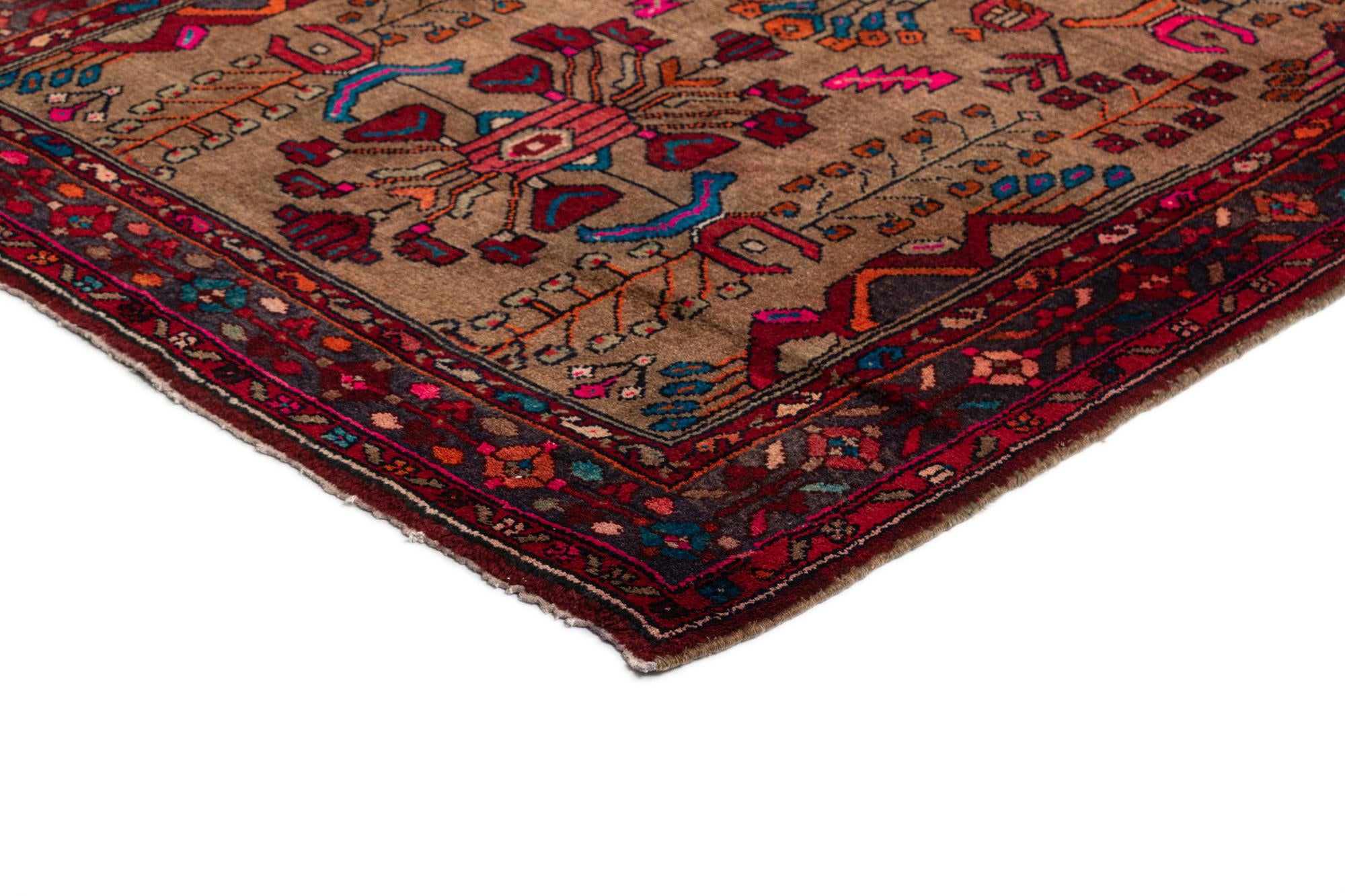 120cm x 335cm Hamedan Alfombra Lana Pasillera