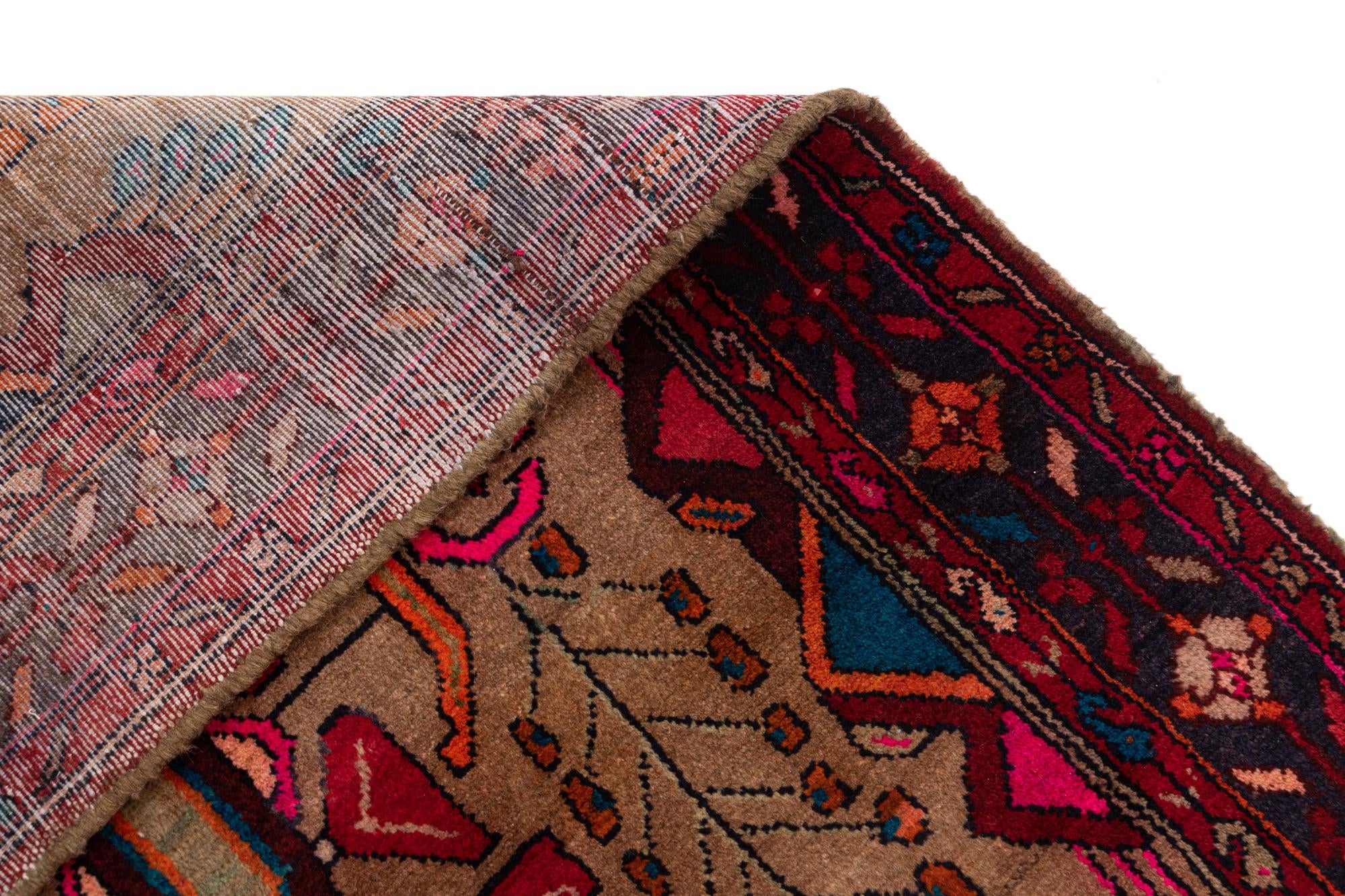 120cm x 335cm Hamedan Alfombra Lana Pasillera