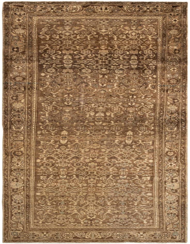 Detail image of 3' 8 x 10' Hamedan Runner Rug
