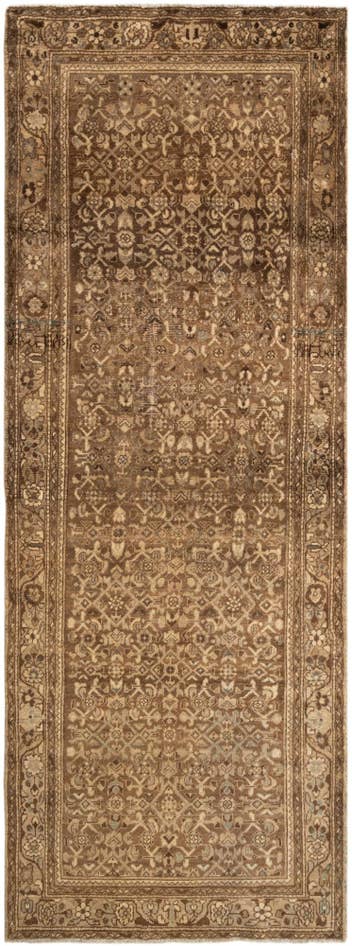 Detail image of 3' 8 x 10' Hamedan Runner Rug