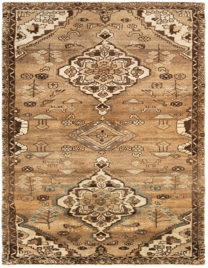 Detail image of 3' 3 x 9' 4 Hamedan Runner Rug