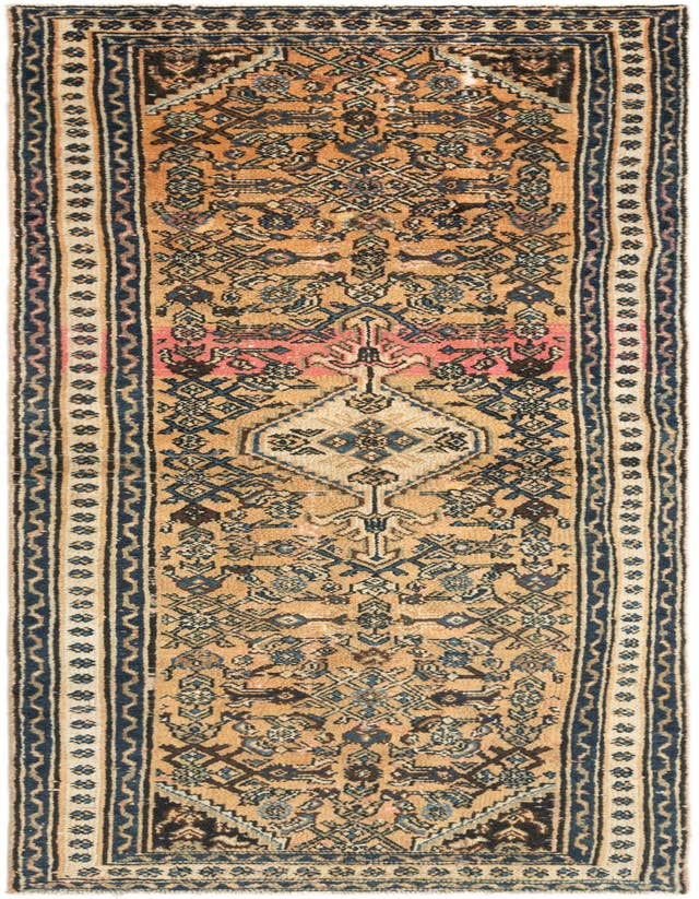 Detail image of 3' 2 x 10' Hamedan Runner Rug