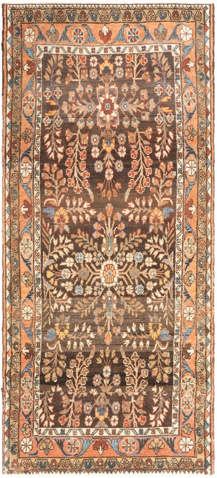Detail image of 3' 2 x 7' 4 Hamedan Runner Rug