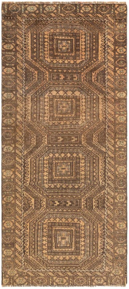Detail image of 3' 1 x 7' Hamedan Runner Rug