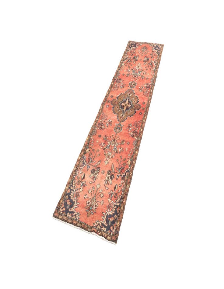 Detail image of 2' 4 x 9' 5 Hamedan Runner Rug