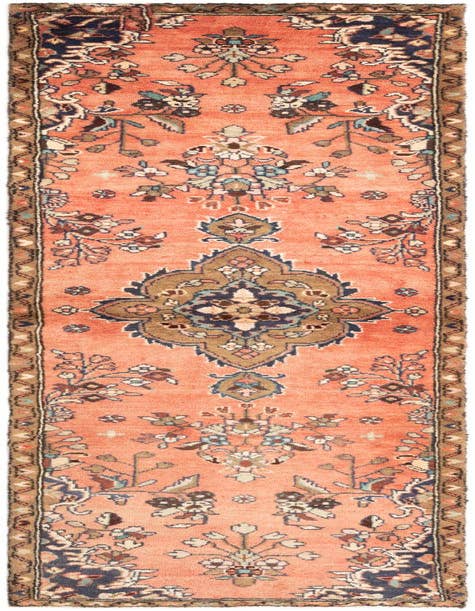 Detail image of 2' 4 x 9' 5 Hamedan Runner Rug