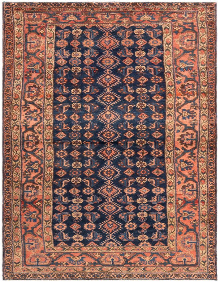 Detail image of 3' 6 x 10' 1 Hamedan Runner Rug
