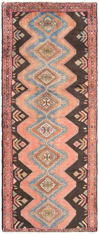 Detail image of 3' 2 x 7' 10 Hamedan Runner Rug
