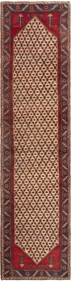 Detail image of 3' 9 x 13' 5 Hamedan Runner Rug