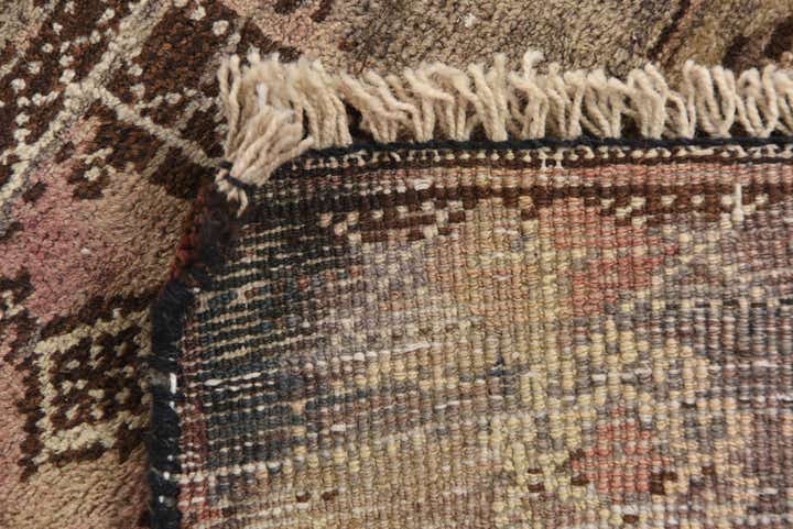 3' 9 x 7' 5 Hand Knotted Hamedan Persian Wool Runner Rug