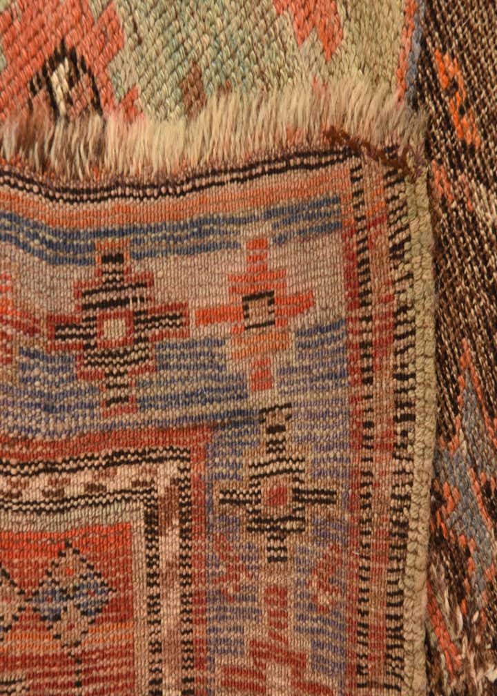 3' 8 x 7' 7 Hand Knotted Hamedan Persian Wool Runner Rug