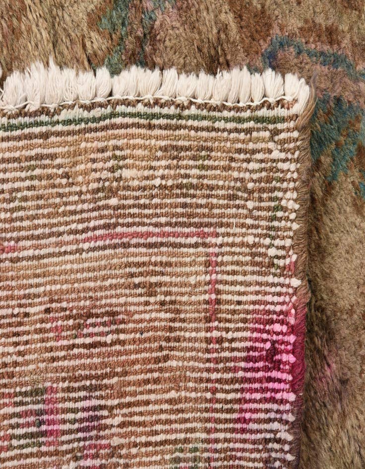 Detail image of 3' 2 x 6' 4  Hand Knotted Hamedan Persian Wool Runner Rug