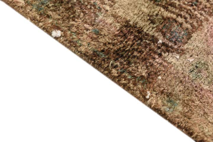 3' 2 x 6' 4 Hand Knotted Hamedan Persian Wool Runner Rug