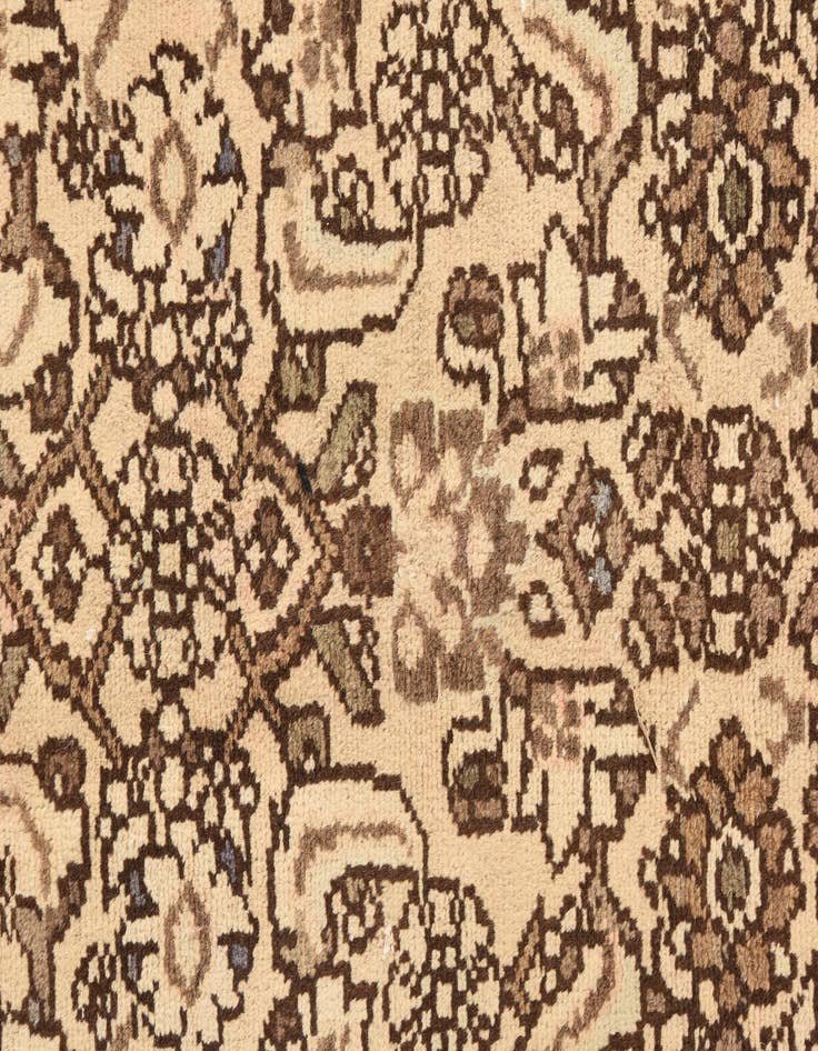 Detail image of 3' 5 x 10' Hand Knotted Hamedan Persian Wool Runner Rug