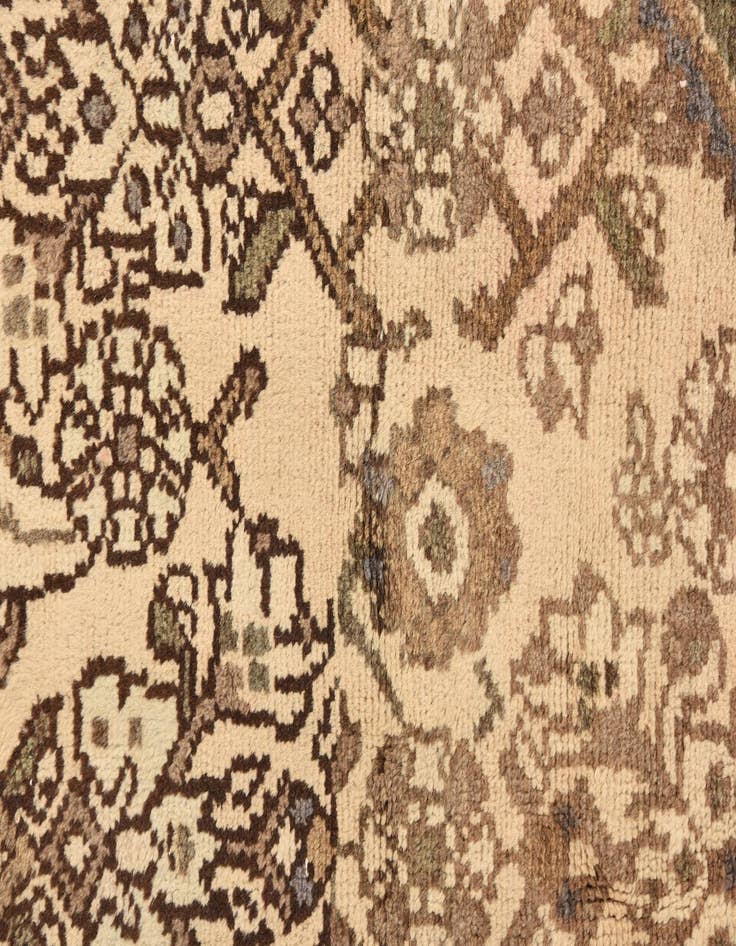 Detail image of 3' 5 x 10' Hand Knotted Hamedan Persian Wool Runner Rug