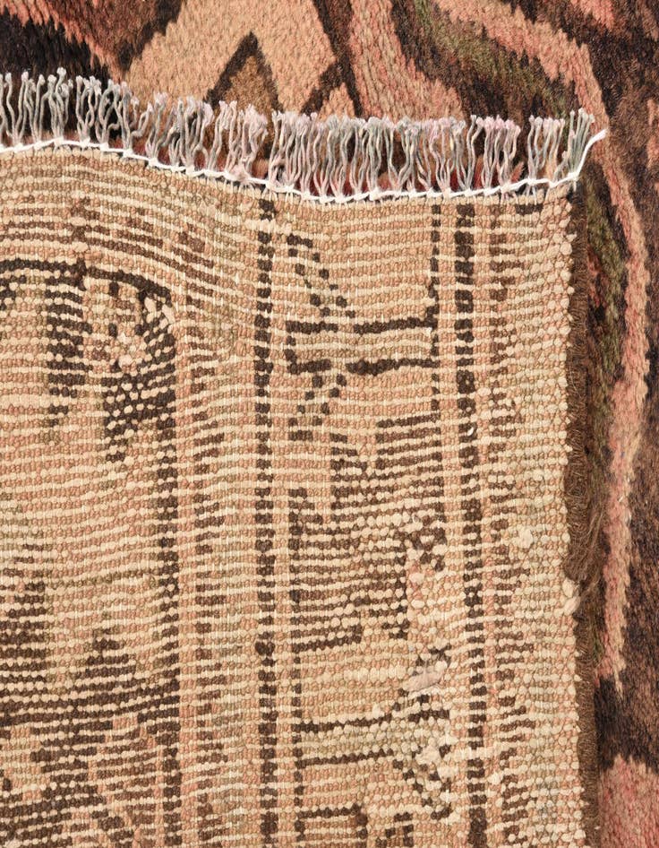 Detail image of 3' 7 x 9'  Hand Knotted Hamedan Persian Wool Runner Rug