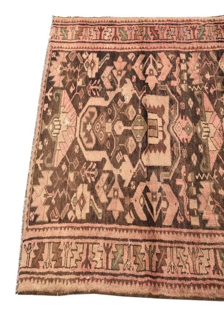 3' 7 x 9' Hand Knotted Hamedan Persian Wool Runner Rug