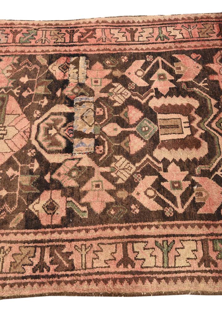 3' 7 x 9' Hand Knotted Hamedan Persian Wool Runner Rug