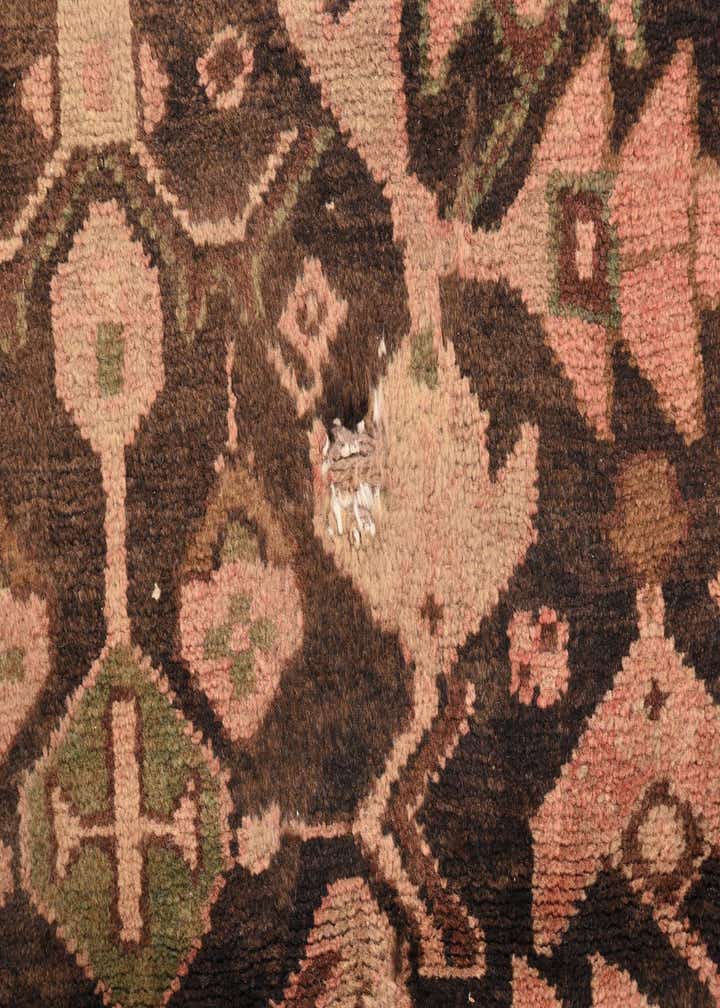 3' 7 x 9' Hand Knotted Hamedan Persian Wool Runner Rug