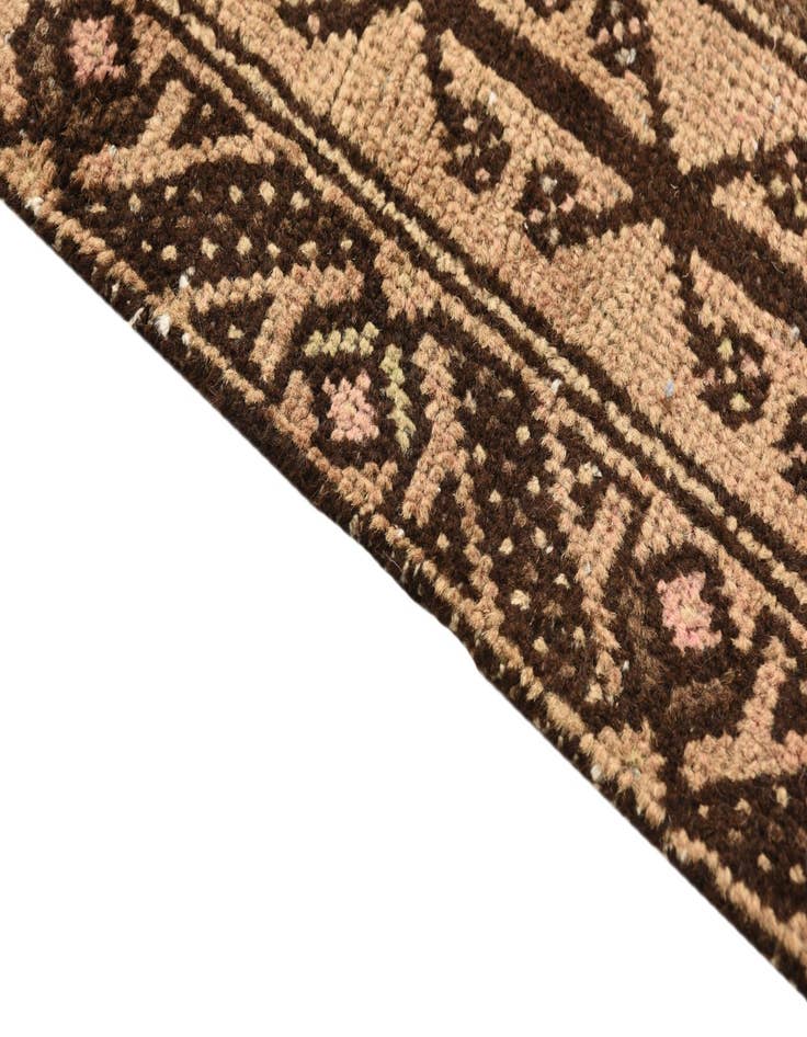 Detail image of 3' 3 x 10'  Hand Knotted Hamedan Persian Wool Runner Rug