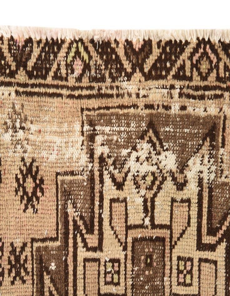 Detail image of 3' 3 x 10'  Hand Knotted Hamedan Persian Wool Runner Rug