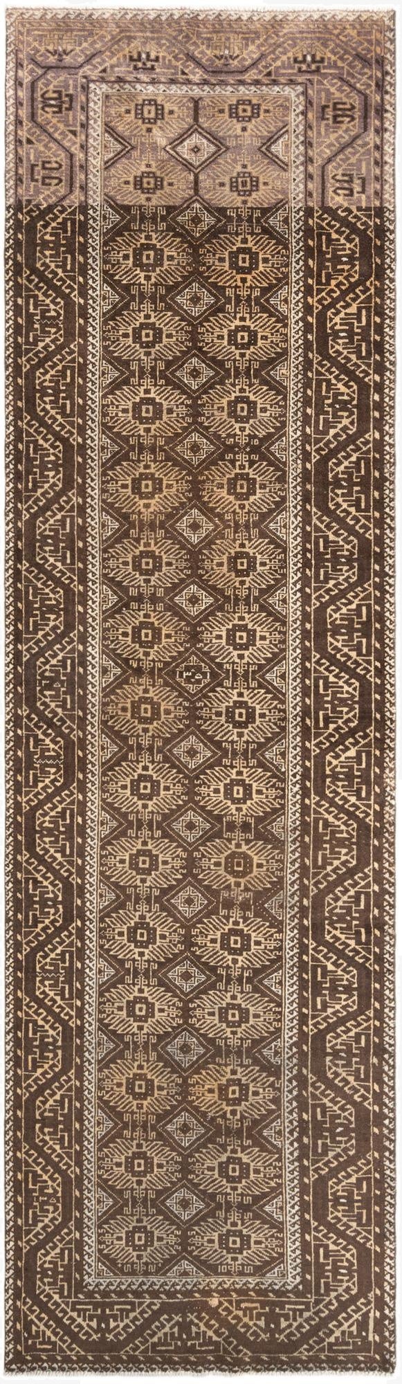 3' 9 x 13' Hamedan Runner Rug