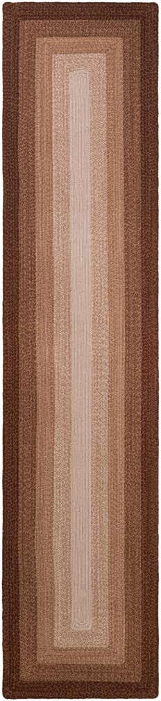 2' 7 x 12' Handmade Hand Braided Wool Runner Rug