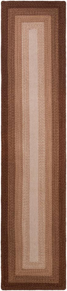Detail image of 2' 7 x 12' Handmade Hand Braided Wool Runner Rug
