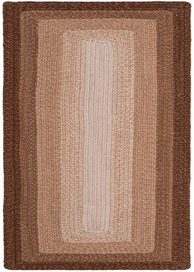 2' x 6' 1 Handmade Hand Braided Wool Runner Rug