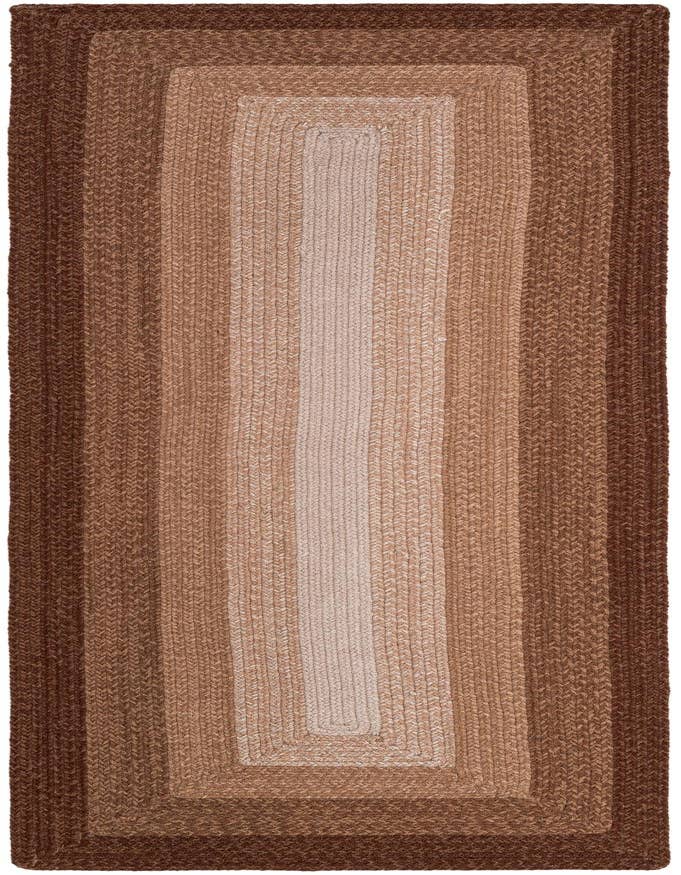 Detail image of 2' 7 x 8'  Hand Hand Braided Wool Runner Rug