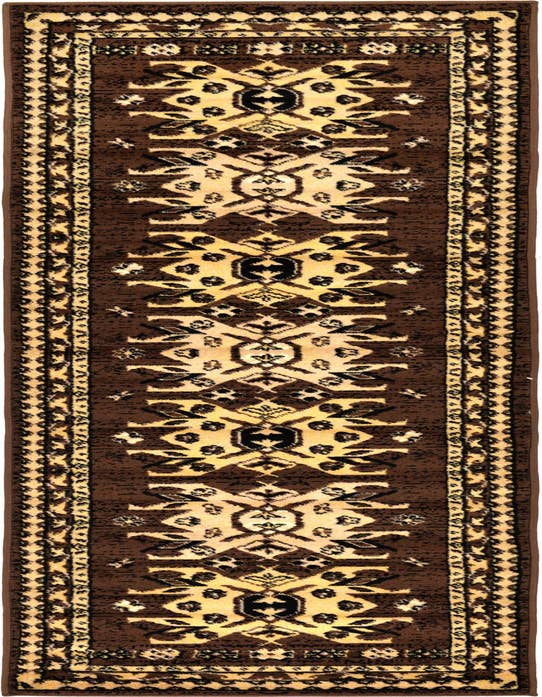 Detail image of 2' x 8' 2 Heriz Design Runner Rug