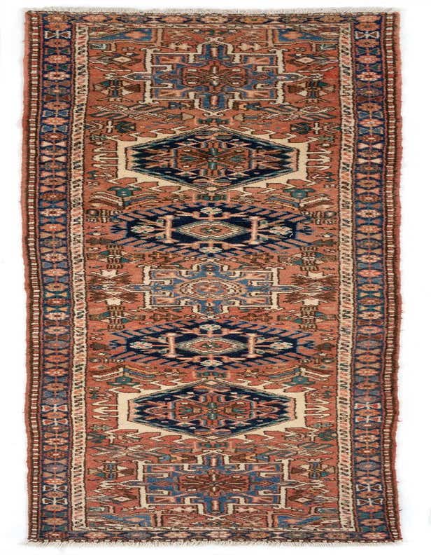 2' 9 x 10' 4 Heriz Wool Runner Rug
