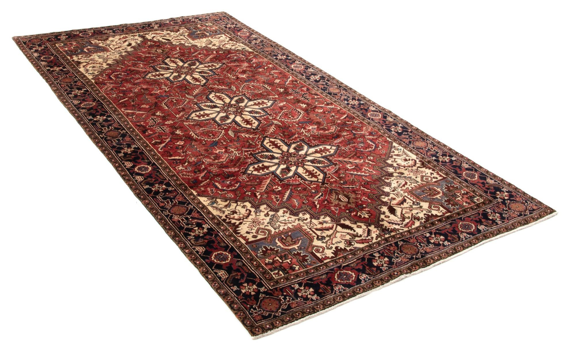 6' 7 x 12' 4 Heriz Wool Runner Rug
