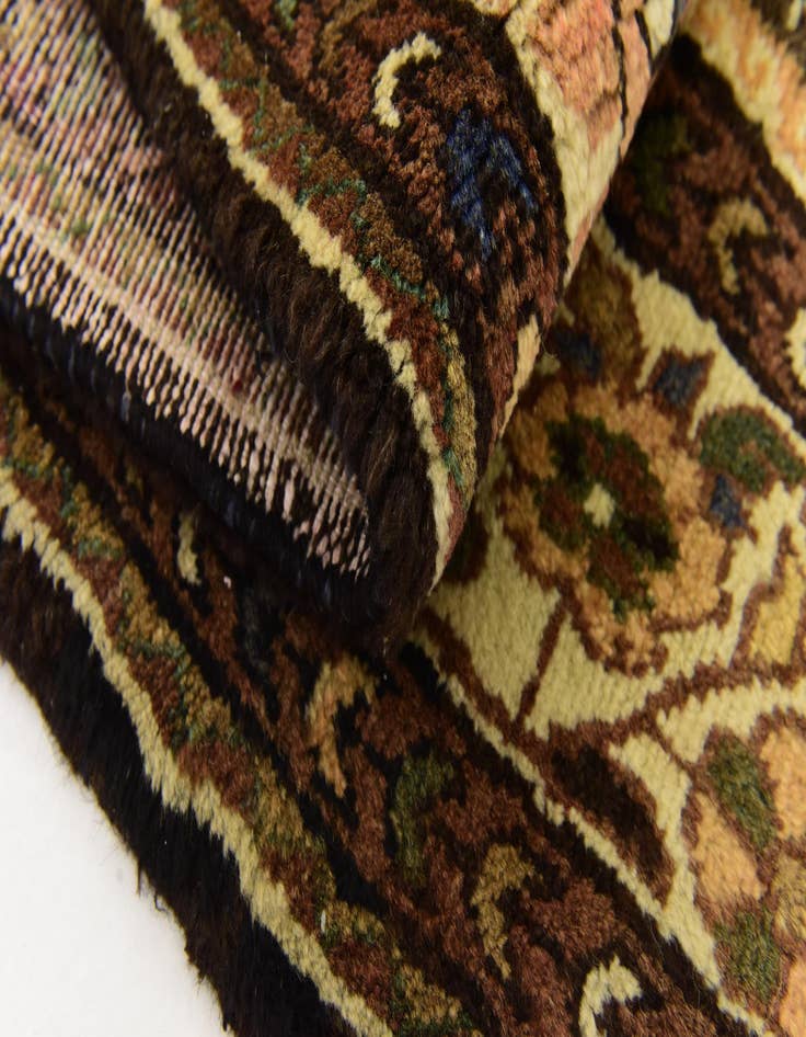 Detail image of 5' 8 x 13' 3  Hand Knotted Hossainabad Persian Wool Runner Rug