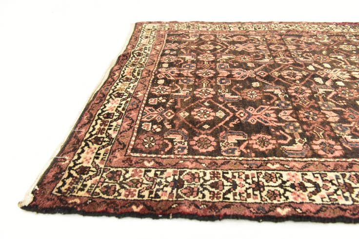 Detail image of 105cm x 305cm anudado a mano Hossainabad Alfombra Persa Lana Pasillera