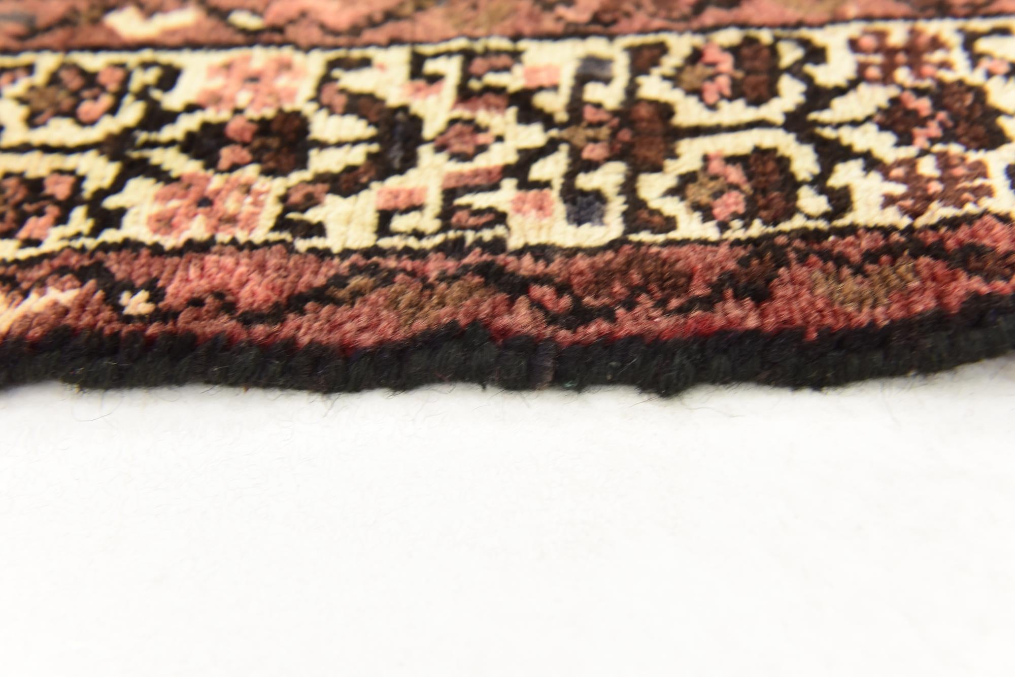 105cm x 305cm anudado a mano Hossainabad Alfombra Persa Lana Pasillera