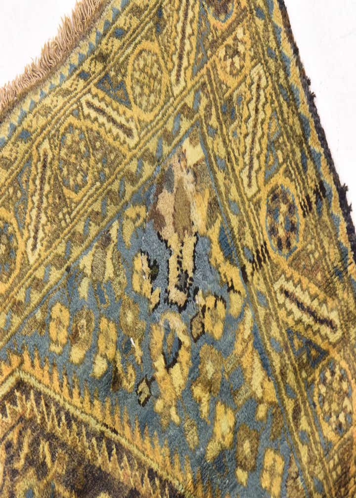 5' x 9' 9 Hand Knotted Hossainabad Persian Wool Runner Rug
