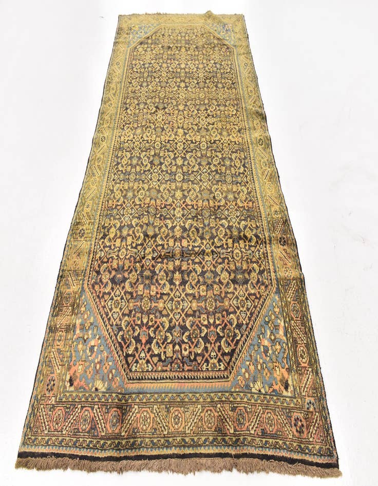 Detail image of 5' x 9' 9 Hand Knotted Hossainabad Persian Wool Runner Rug