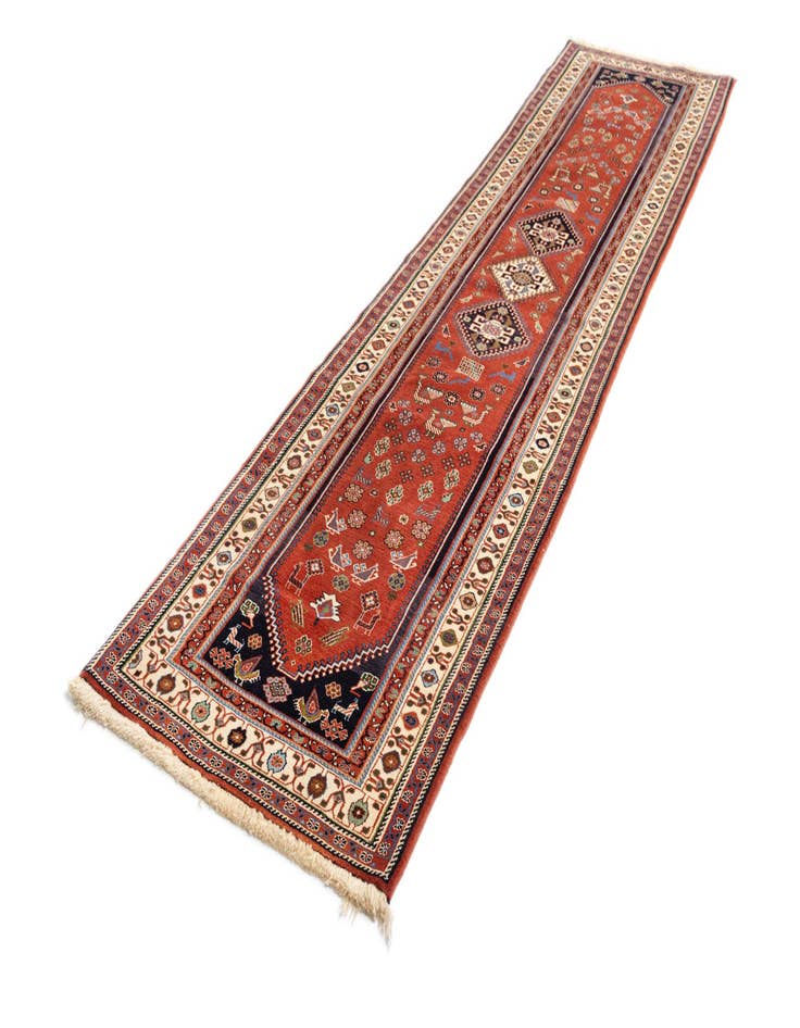 Detail image of 2' 4 x 9' 9 Jalameh Wool Runner Rug