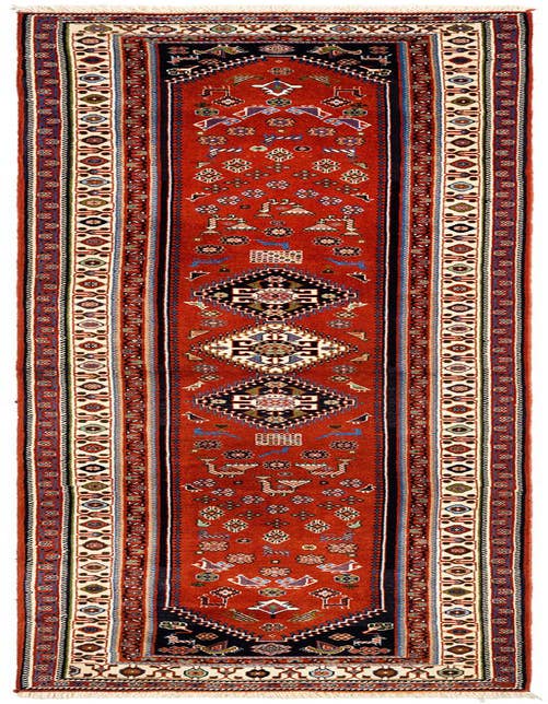 Detail image of 2' 4 x 9' 9 Jalameh Wool Runner Rug