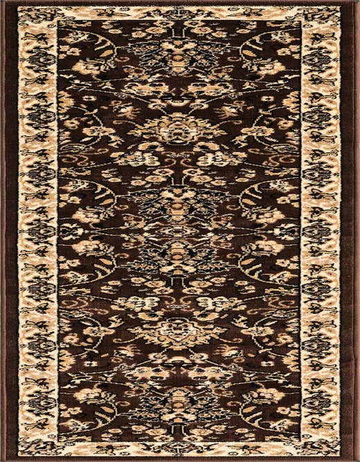 Detail image of 2' x 8' 2 Kashan Design Runner Rug