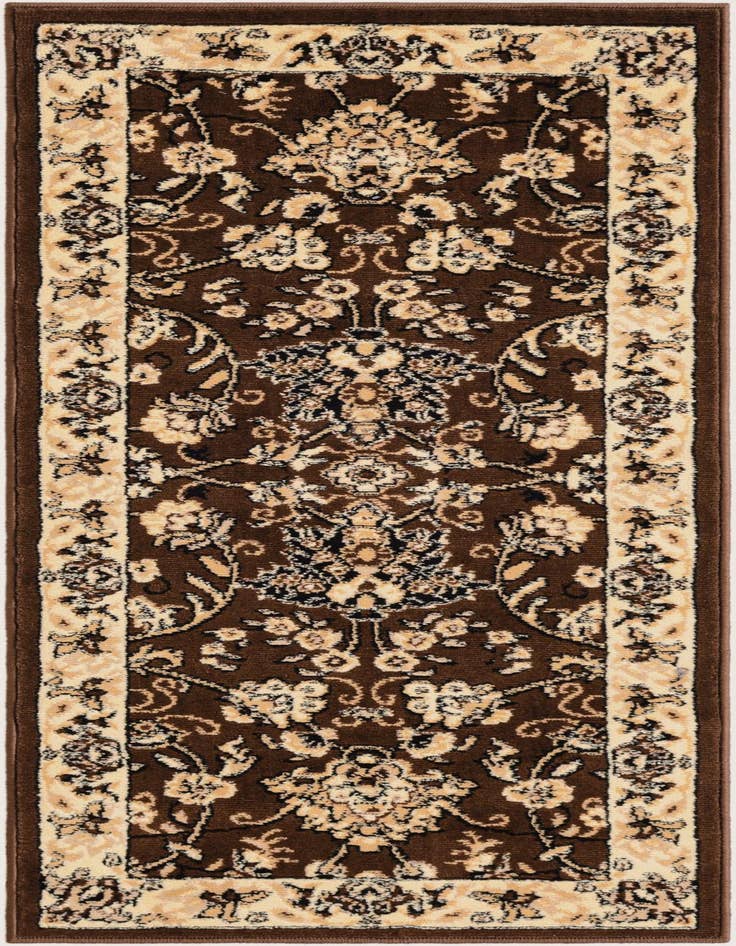 Detail image of 2' x 5' 3 Kashan Design Runner Rug