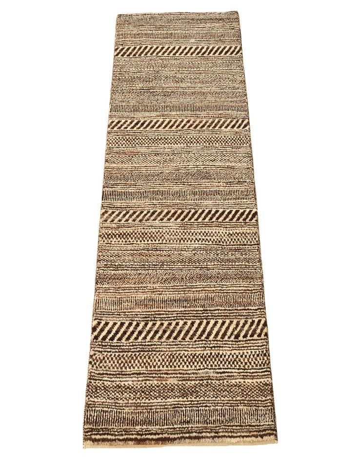 Detail image of 2' 1 x 4' 1  Hand Knotted Kashkuli Gabbeh Oriental Wool Runner Rug