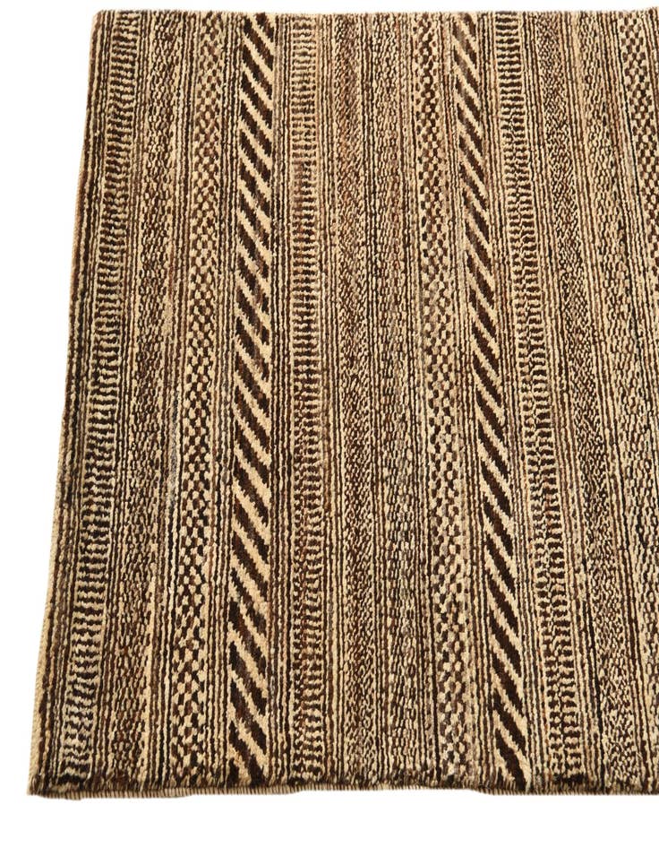 Detail image of 2' 1 x 4' 1  Hand Knotted Kashkuli Gabbeh Oriental Wool Runner Rug
