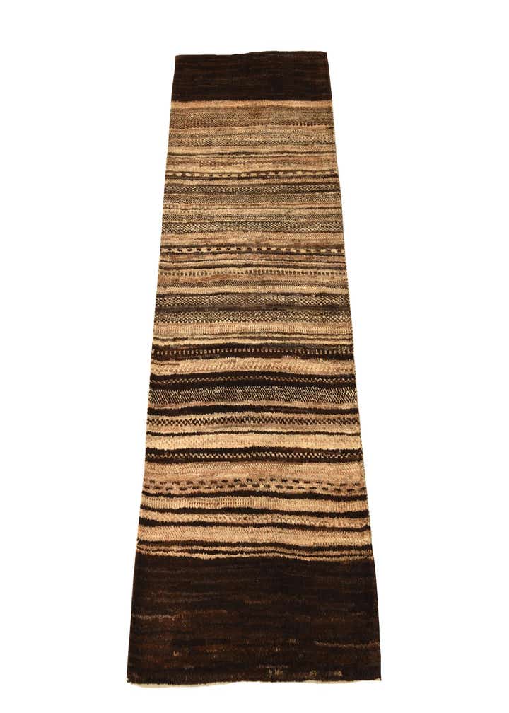 2' 3 x 4' 7 Hand Knotted Kashkuli Gabbeh Oriental Wool Runner Rug