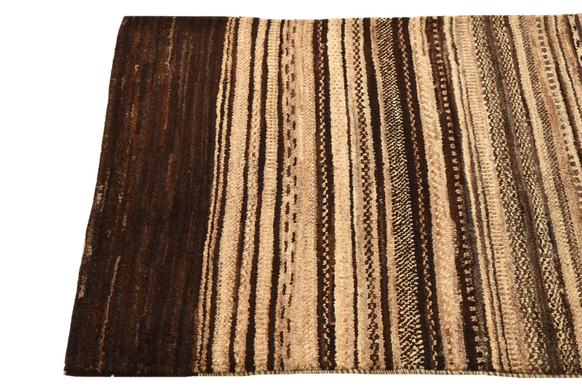 2' 3 x 4' 7 Hand Knotted Kashkuli Gabbeh Oriental Wool Runner Rug