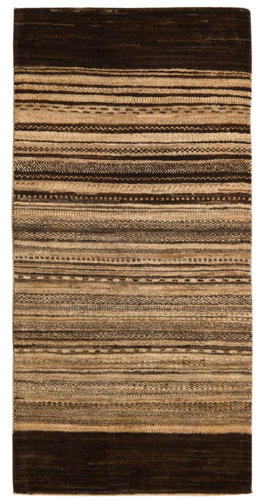 2' 3 x 4' 7 Hand Knotted Kashkuli Gabbeh Oriental Wool Runner Rug