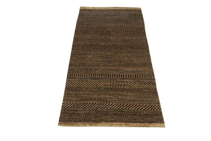 2' 4 x 4' 6 Hand Knotted Kashkuli Gabbeh Wool Runner Rug
